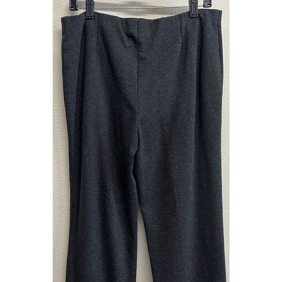 J. Jill Ponte Knit Slim Leg Pull On Pants Size M Heather Gray Charcoal - Picture 5 of 11